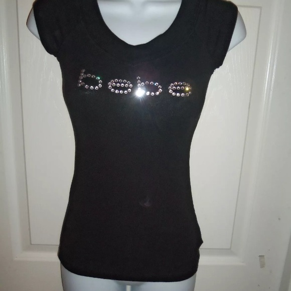 bebe rhinestone shirt